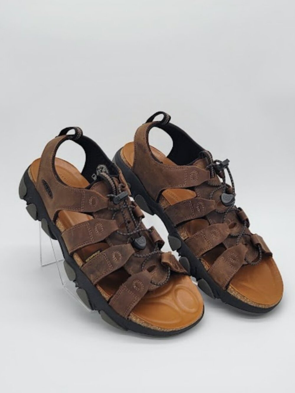 KEEN Men’s Daytona II Brown Leather open-Toe Outdoor Sandals Size 10.5 NWOB